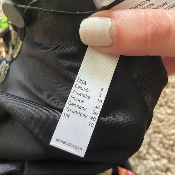 Azura Australia Sunseeker Amalfi Twist Front One Piece Swimsuit Black Size 6 - Picture 9 of 9